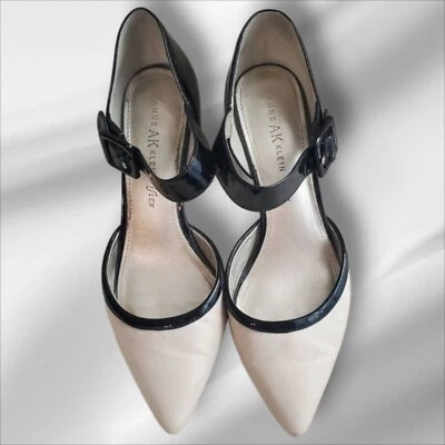 20% DESCUENTO! Zapatos de vestir Anne Klein para mujer talla 8M beige/negro 2" Foto 1 de 4