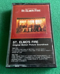 St Elmo's Fire Soundtrack Cassette Tape Rare Vtg 1985 Original Tested - Picture 1 of 2