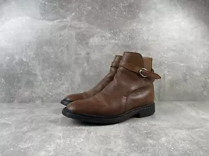 Tricker's Peter Leather Brown Belted Chelsea Boots Made in England Size 7 / 5 - Picture 1 of 13