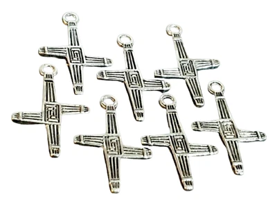 ECLECTIC SHOP UK LTD ® Dijes Cruz de Brígida Diosa Brígida Dijes Doble Cara Imbolc Celta x 7