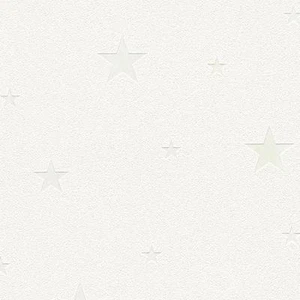 GLOW IN THE DARK STARS WALLPAPER ROLLS WHITE - AS CREATION 324401 - Picture 1 of 3
