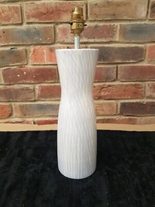 Tall Table Lamp Stand Base Purple Lilac Ceramic Unusual Artisan Crafted 40cm H - Picture 1 of 2