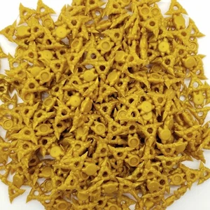 Lot of 100 Lego Gold Ninja Stars Shuriken Minifigure Accessories Weapon Ninjago - Picture 1 of 2