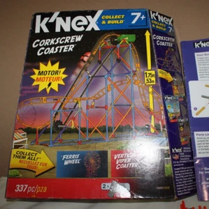 K'NEX CORKSCREW COASTER COMPLETE 337 PIECES THRILL RIDES NUMBER 12434/71313 - Picture 1 of 22
