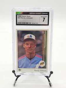 CGC 7 1989 UPPER DECK #25 RANDY JOHNSON RC GRADED - Picture 1 of 2