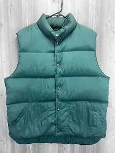 Vintage Eastern Mountain Sports EMS Goose Down Puffer Green Vest Men’s Size M - Picture 1 of 11