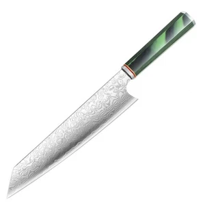 8" Damascus VG-10 Chef Knife, Octagonal Handle, Gift Box - Picture 1 of 6
