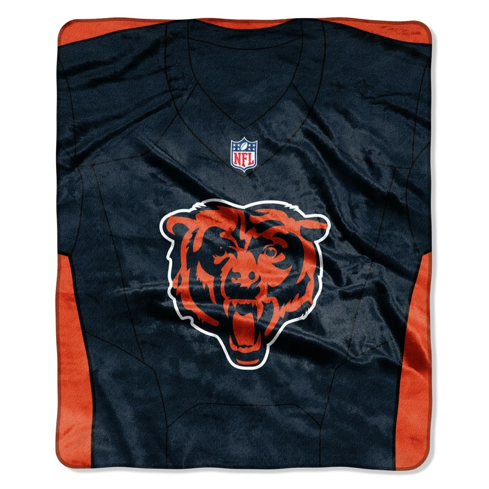 Manta Raschel de felpa de 50" por 60" de los Chicago Bears - NFL Foto 1 de 1