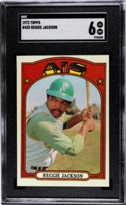 1972 Topps #435 Reggie Jackson SGC 6 EX-MT HOF Oakland A's Mr. October - Picture 1 of 2