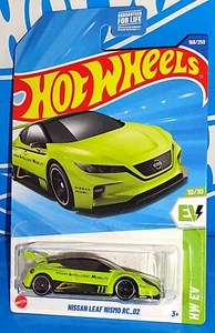 Hot Wheels Treasure Hunt HW EV Series #168 Nissan Leaf NISMO RC_02 Lime w/ PR5s - Picture 1 of 2