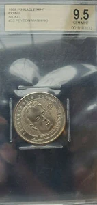 1998 PINNACLE MINT PEYTON MANNING ROOKIE BGS 9.5 RARE NICKEL COIN ONLY 1 HIGHER! - Picture 1 of 3