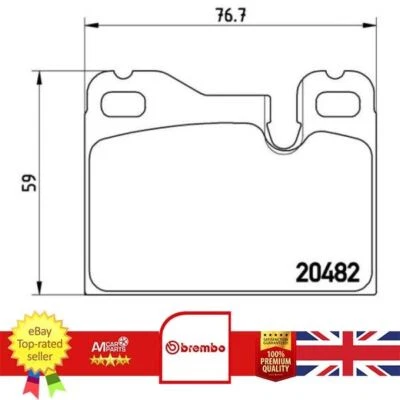 Juego de pastillas de freno para Porsche 924 75-89 928 77-86 944 81-90 477698151 Foto 1 de 4