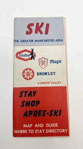 Esquí Esquí Gran Manchester VT Vermont Área Folleto De Colección Bromley Magic A3 - Imagen 1 de 5