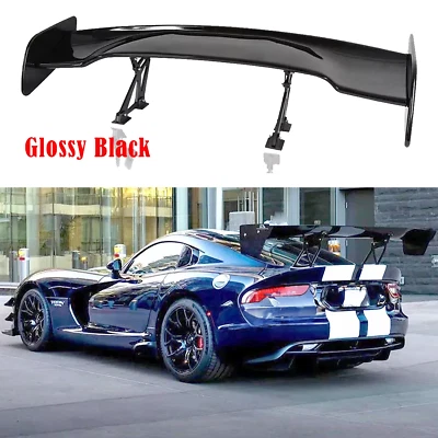 For Dodge Viper SRT GTC GT 47" GT Racing Gloss Black Rear Trunk Spoiler Wing Foto 1 de 4