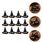 12pcs Mini Witch Hat Halloween Wine Bottle Cover Decoration
