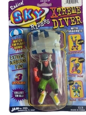 Ja-Ru Sky Riders Xtreme Diver with Parachute new in box Foto 1 de 2