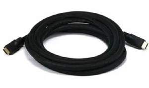 12 ft. High Speed HDMI v1.4, 24AWG, CL2, M/M Cable w/ Net Jacket - Black - Imagen 1 de 4
