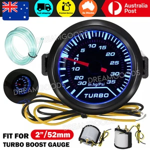 12V Boost Gauge Pressure Gauge 35 Psi Car Boat Diesel Turbo LED Display 2" AUS - Picture 1 of 10