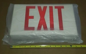 Cooper H3605-AL Polycarbonate LED Emergency Exit Lighting Sign LPX60RWH 120/277V - Picture 1 of 5