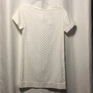 Abito a tubino Kate Spade New York Havana Eyelet bianco nuovo con etichette $325 taglia 2! - Foto 1 di 6