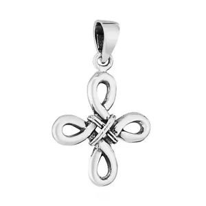 Wikinger 925 Sterling Silber Ketten Anhänger keltische knoten MS42 - Bild 1 von 1