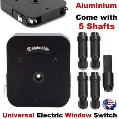 Aluminium Electric Window Switch Universal For All Vehicles with 5 Shaft Styles Foto 1 de 4