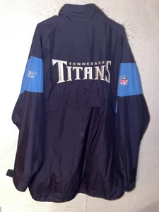 Tennessee Titans Reebok On field Mens 2XL Full Zip Windbreaker Stitched Logo NEW - Picture 1 of 7