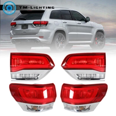 For Jeep Grand Cherokee 2014-2019 20 Tail Light Lamp Right&Left Side Inner+Outer - Image 1 of 4