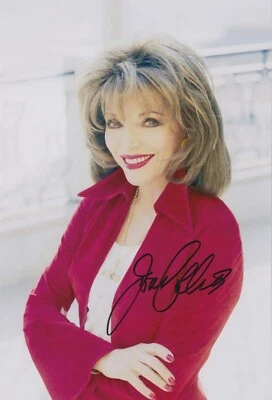 JOAN COLLINS Original Autogramm signiertes 20x30 Großfoto Top Portrait - Bild 1 von 2