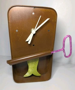 Wall Clock Canned Fish Sardine Metal Pendulum Fish Whimsical Tested Works - Picture 1 of 6