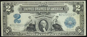 1899 $2 Large Size Silver Certificate Fr-258 VF Very Fine Circulated Note C2615 - Picture 1 of 2