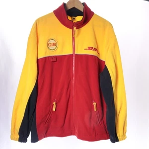 DHL Full Zip Fleecejacke Pullover Herren 2XL Mehrfarbig Farbblock GUS Spezialist - Bild 1 von 12