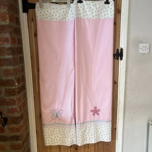 Next Pink Butterfly Girl's bedroom Curtains - Size 52" x 42" - Picture 1 of 24