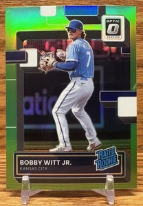 BOBBY WITT JR Lime Green Prizm Rookie | 2022 Donruss Optic Kansas City ROYALS - Picture 1 of 2