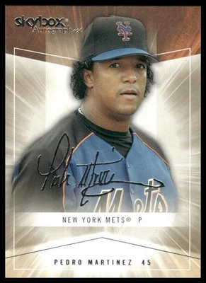 SkyBox Autographics #36 2005 Pedro Martínez Mets de Nueva York Foto 1 de 2
