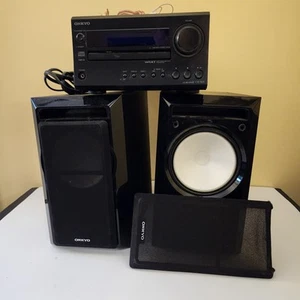 Onkyo CR-325 CD Receiver & D-325 Speakers Set Antenna Tested Used  - Picture 1 of 10