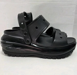 Sandalias de plataforma negras CROCS Mega Crush para hombre talla 12 - Imagen 1 de 10