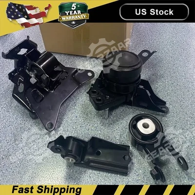 Soporte de motor y transmisión 4 piezas para Toyota Yaris 2006-11 15-17 transmisión automática Foto 1 de 4