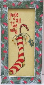 Cuadro Punto de Cruz Acabado Enmarcado Personalizado MEDIAS DE NAVIDAD (L) - Imagen 1 de 9