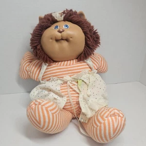 Vintage Cabbage Patch Koosas Katze Puppe gestreift orange Spielzeug - fairer Zustand - Bild 1 von 8