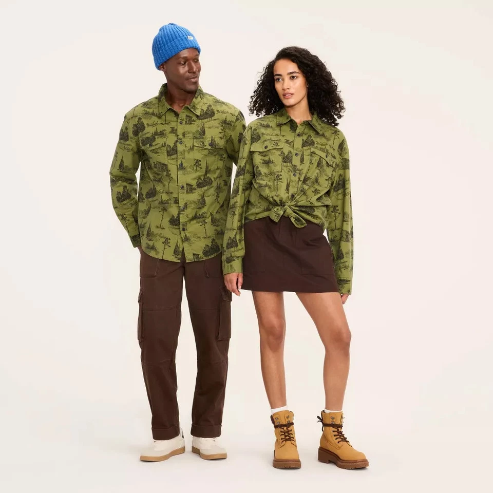 Adult Long Sleeve Toile Print Flannel Button-Down Shirt - Woolrich - Image 1 of 1