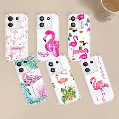 Flamingos Pattern Phone Case For Xiaomi 13 14T Pro 15 Redmi Note 14 Cover Custom - Image 1 of 4