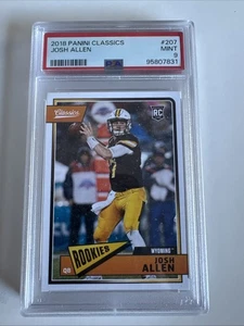 2018 Classics Josh Allen RC Rookie #207 PSA 9 - Bild 1 von 2
