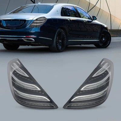Upgrade Dynamic LED Tail Light For 2014-2016 Mercedes-Benz S-Class W222 Pair Set Foto 1 de 4