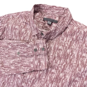 John Varvatos Herren Größe Medium Button Down Langarm Hemd Abstrakter Druck - Bild 1 von 11