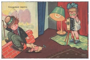 S8404/ Magret Boriss AK Mädchen mit Filmkamera AK 1934  - Bild 1 von 2