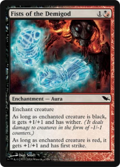 Fists of the Demigod - Light Play MTG Shadowmoor - Image 1 of 1