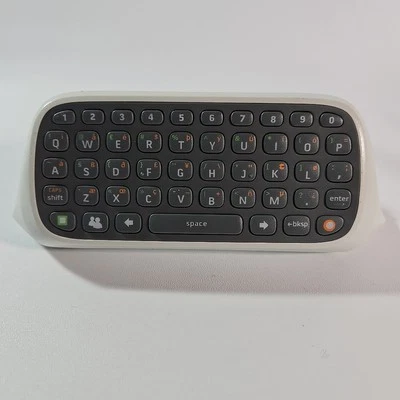 Official Microsoft Xbox 360 Chatpad Keyboard (White) OEM Tested Working - Image 1 of 4