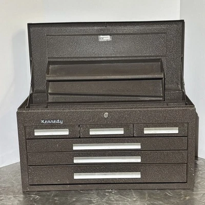 Kennedy 26" Caja de Herramientas Pecho Superior Caja de Herramientas 6 Cajones 266 266-9470 Maquinista ¡LEER! Foto 1 de 4