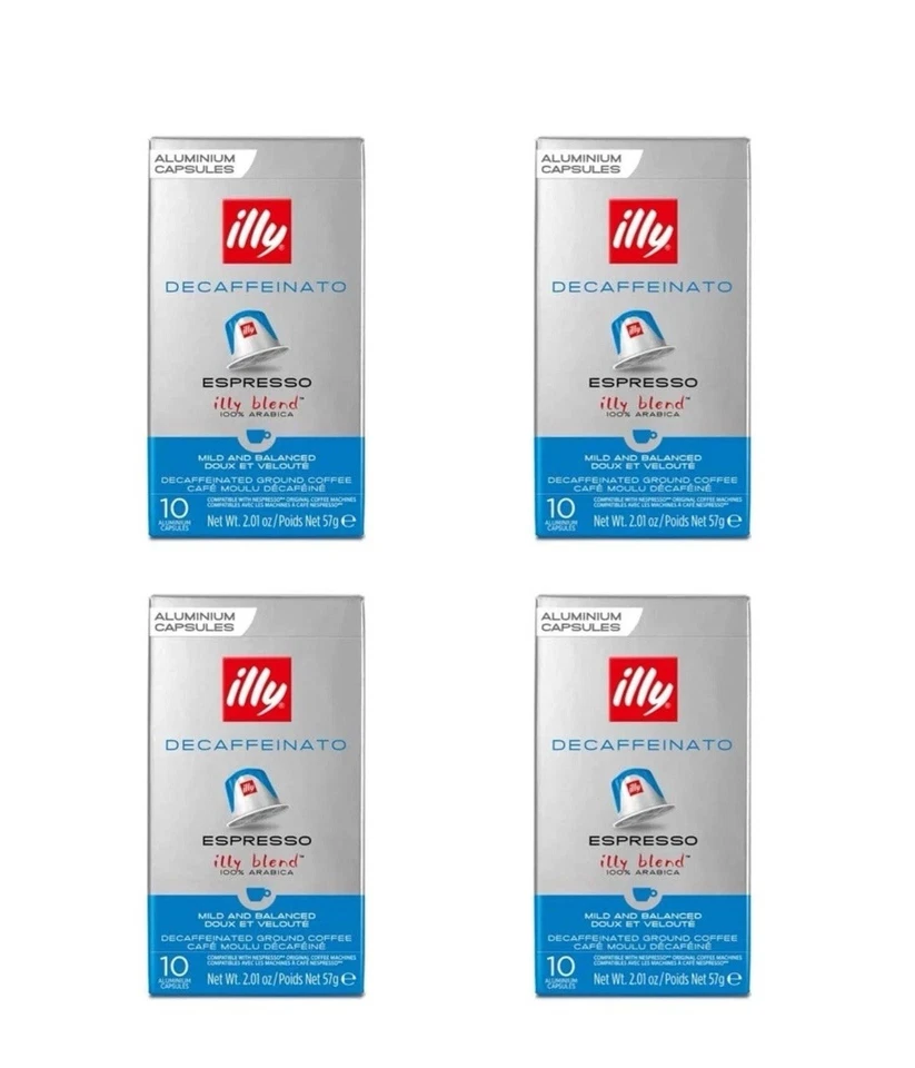 ILLY DECAFFEINATO ESPRESSO NESPRESSO CAPSULES - MILD & BALANCED - 80 PODS Decaf